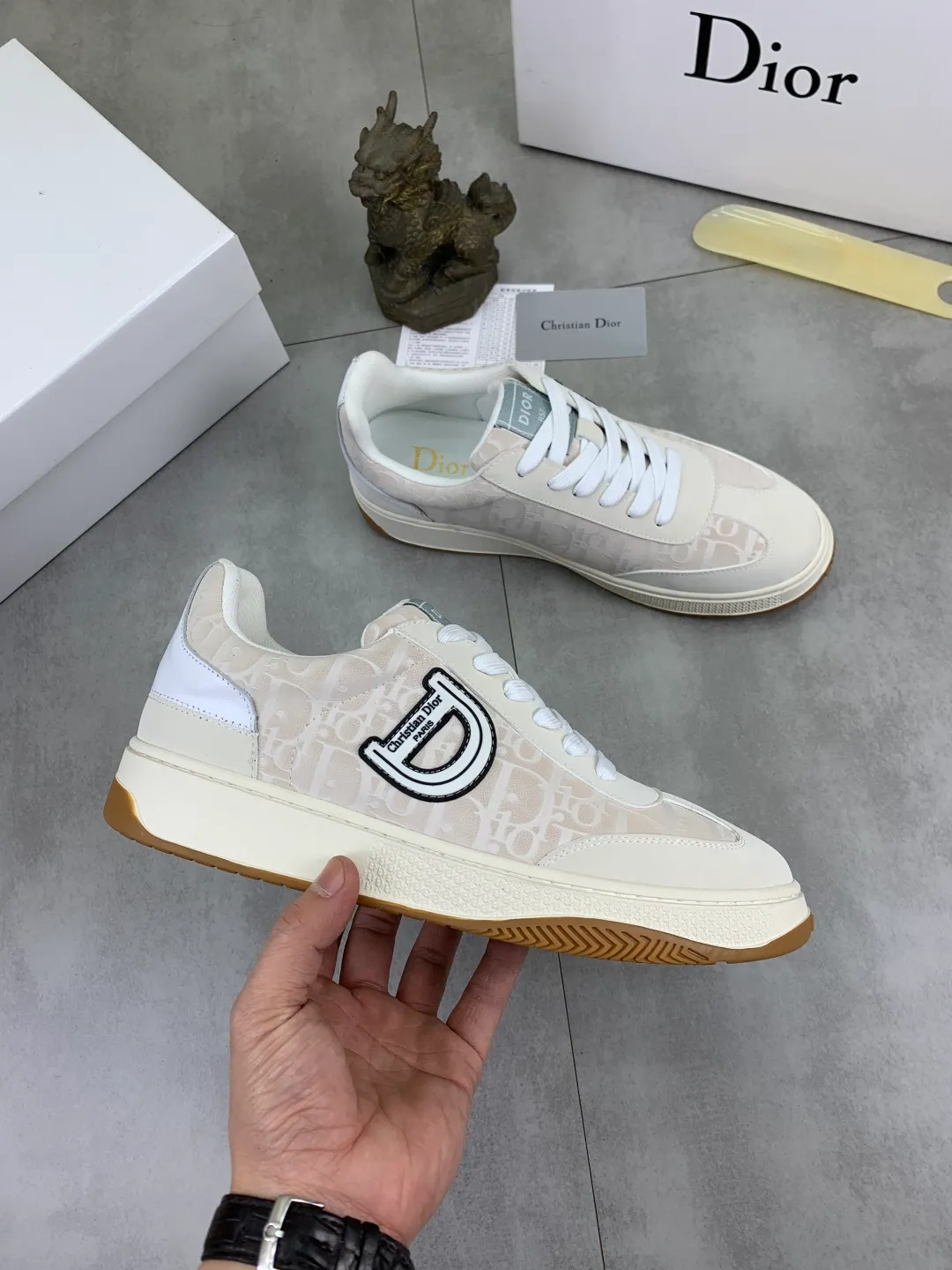 Men's Men's Shoes 💰P380 💰[New Style]🆘[Dior] 2025 Dior Original Lace-up Low-top Men's Shoes Classic casual shoes 🔥This model is the official flagship model with high quality and made by famous original designers. It is made of high-quality cowhide with original materials➕Comfortable and breathable mesh lining➕Pigskin insole. The perfect last shape and generous and fashionable design have attracted many consumers. Suitable for drivers to drive🚗. What you want is the highest quality in the market. Color: 4️⃣Color code number: 38--44 (45 customized)